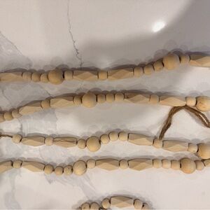 Natural Wooden Bead Garland
